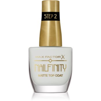 Max Factor Nailfinity Matte Top Coat lac gel de unghii pentru acoperirea superioară cu efect matifiant - imagine 2